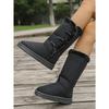 Cross-Border Trade 2025 Winter New Arrival: Women's Thick-Sole Fleece-Lined Snow Boots - Warm, Slip-Resistant, Height-Enhancing