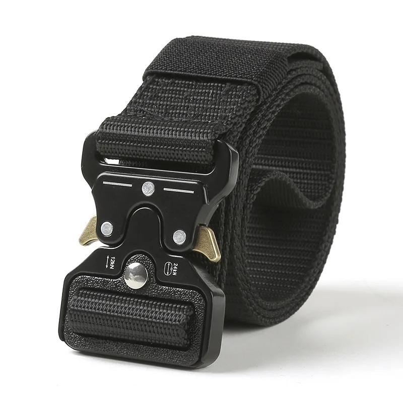 New Quick Release Tactical Belts Adjustable for Outdoor Use Durable and Thick Multifunctional Men Belt Casual Golf Belts for Men