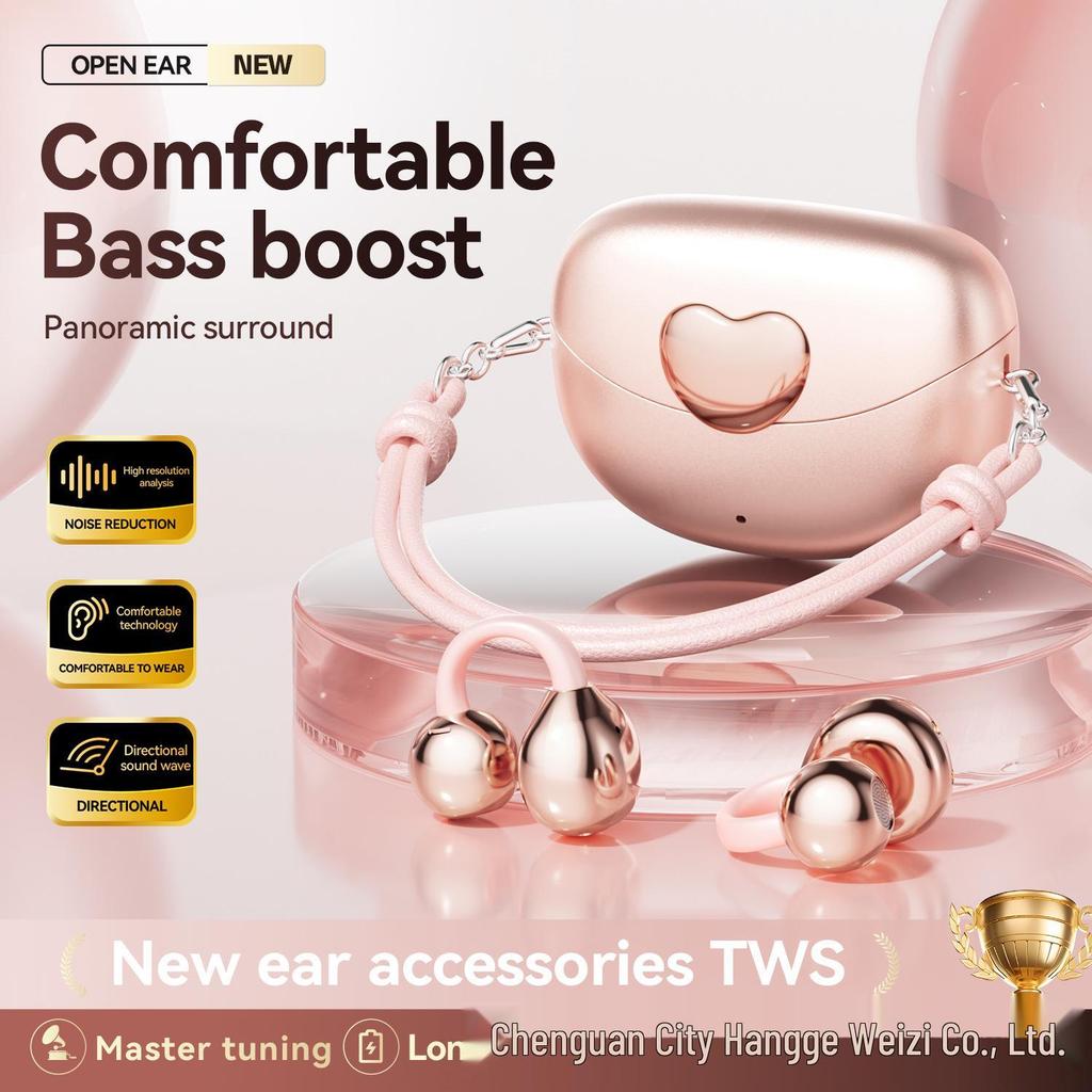 M106 Bone Conduction Clip-on Bluetooth AI Smart Wireless Earbuds