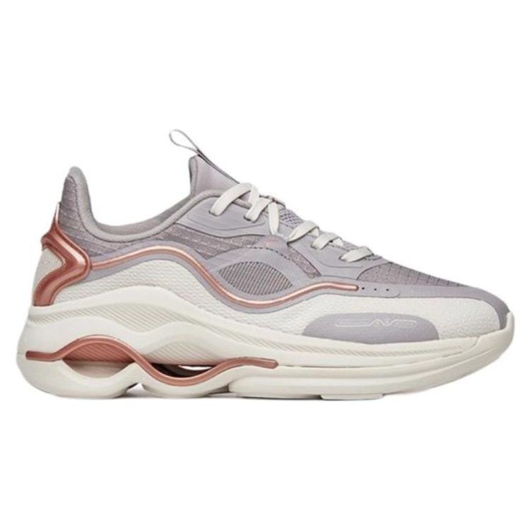 Anta Training Series Fabric Non-Slip Wear-Resistant Breathable Low-Top Training Shoes Women sneaker Gray 122147722-3
