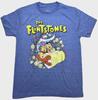 Unisex Shirt Cotton Oversize Large Size The Flintstones Mens Classic Cartoon Retro Print Shirt NWT S-XL