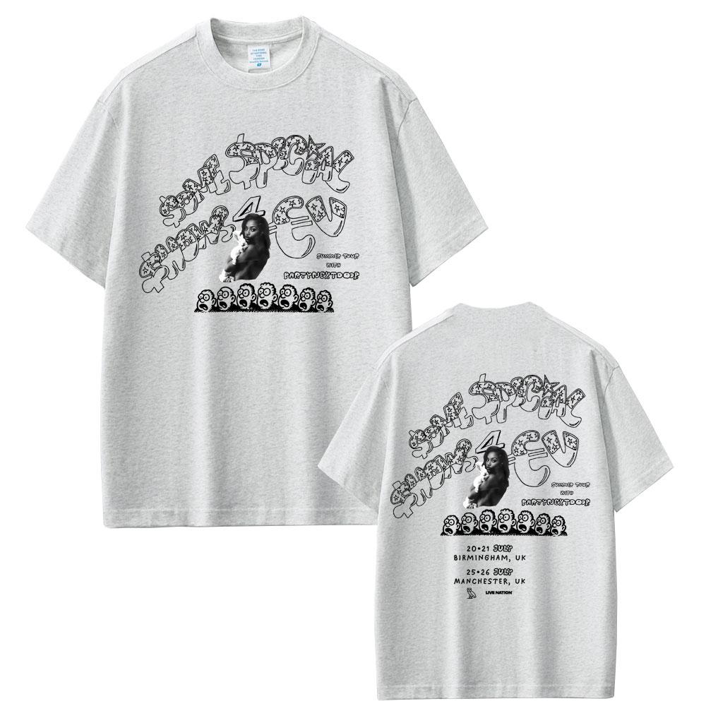 Rapper Drake Europe Tour with Partynextdoor 2025 T-shirt Men Women Hip Hop Fashion Pop Music T Shirt Casual Cotton Vintage Tees