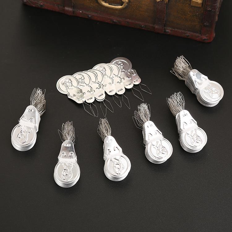 Aluminum Alloy Sheet Tone Needle Threader Gourd Shaped Wire Loop DIY Stitch Insertion Hand Machine Cross Stitch DIY Sewing Tools