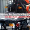Aoling Turn Signal Stay, M11 L-Shaped Motorcycle Turn Signal Bracket, 7 Screw Fixing Holes,