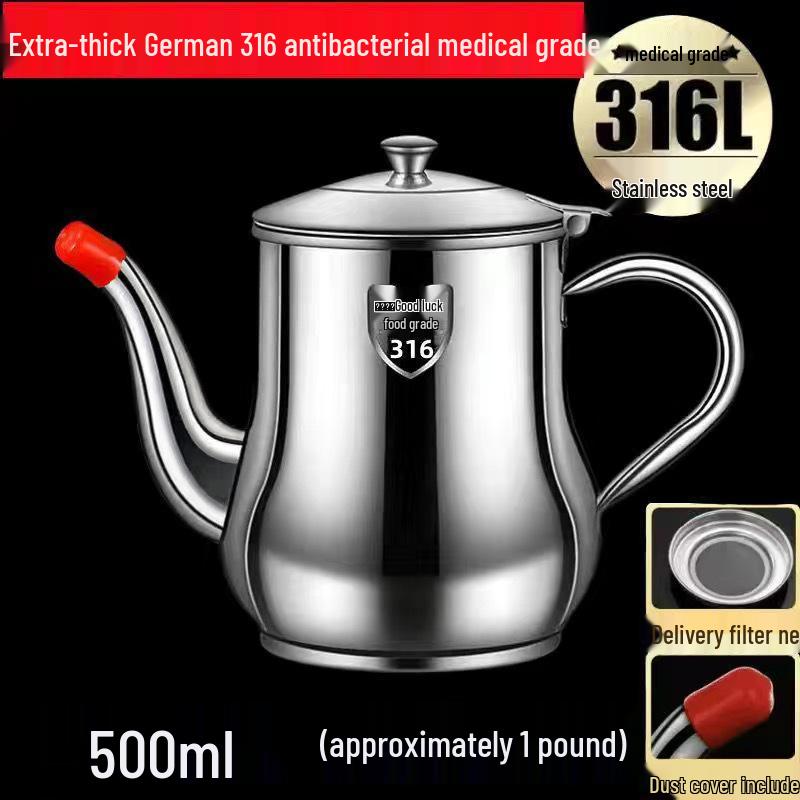 Масляный фильтр из нержавеющей стали - Герметичная кухонная емкость для хранения и разлива масла