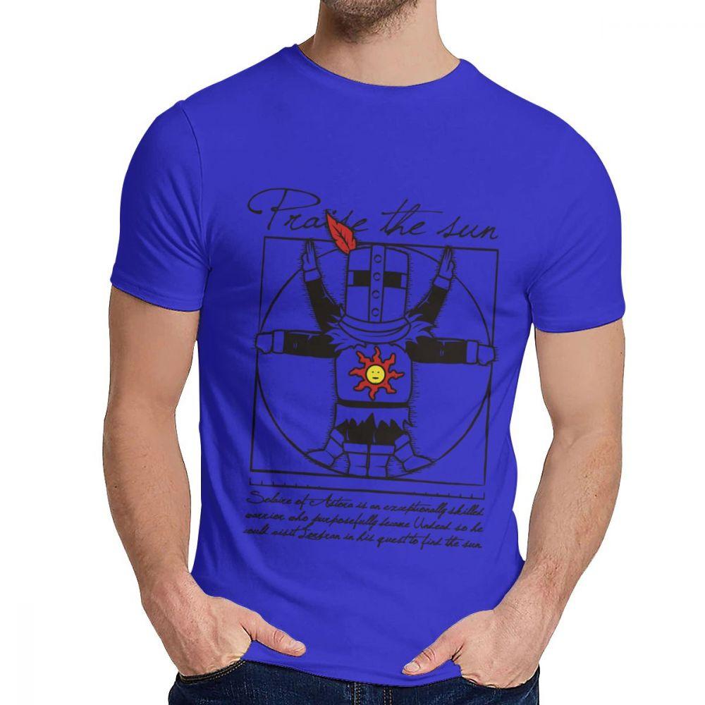 Pure Cotton The Sun Dark Short Sleeve Unisex Vintage Leisure O Neck Top Tee