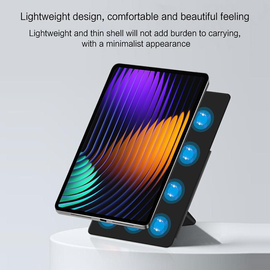 For Xiaomi Pad 7 Leather Case Origami Stand Magnetic Tablet Cover Auto Wake/Sleep