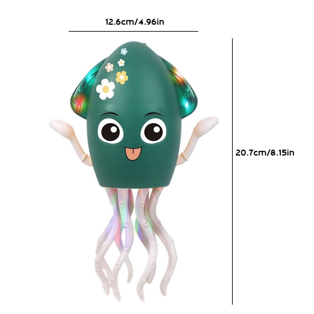 Dancing Funny Octopus Toy USB Rechargeable Cartoon Electronic Octopus Toy Education Toddler Octopus Interactive Development Toys