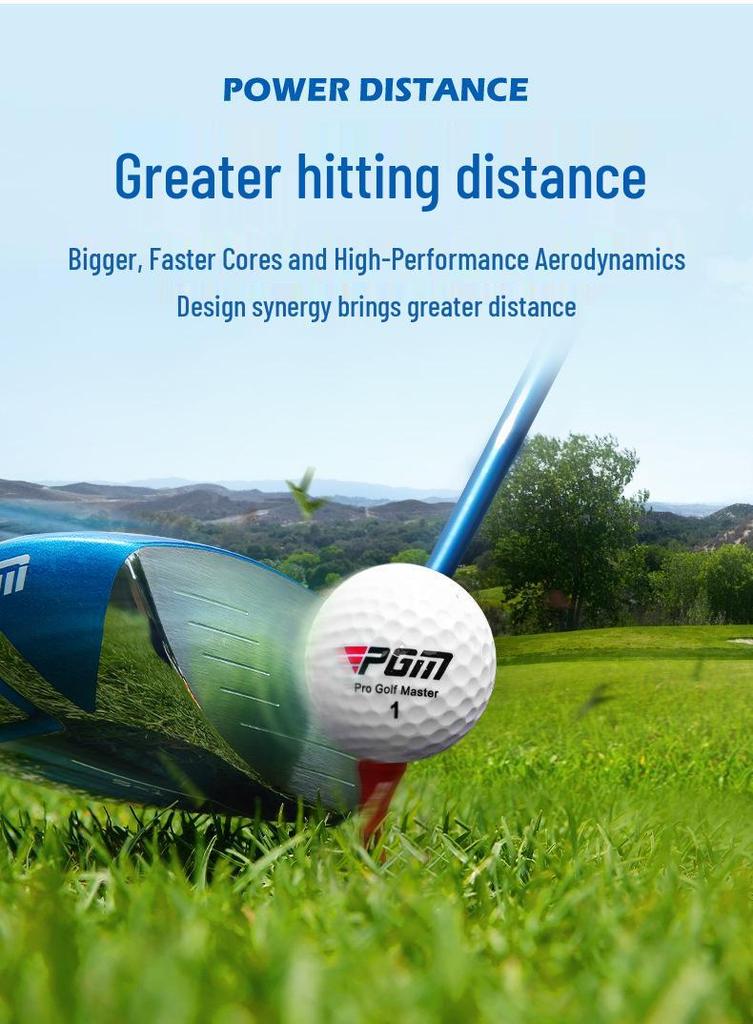 PGM Competition Golf Balls Gift Set - Three-Layer Balls, Boxed In Sets of 3, 12, or 48.