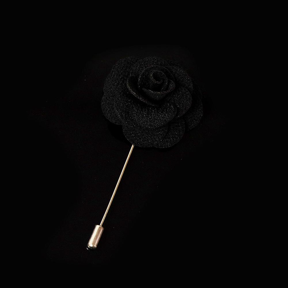 Colorful 4cm Rose Flower Brooches Red Pink Fabric Women Men Coat Pins Groom Wedding Party Breastpin Simple Suit Accessory Gift