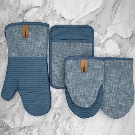 Mini Oven Mitts Neoprene Palm Oven Gloves with Hanging Loop Heat Resistant