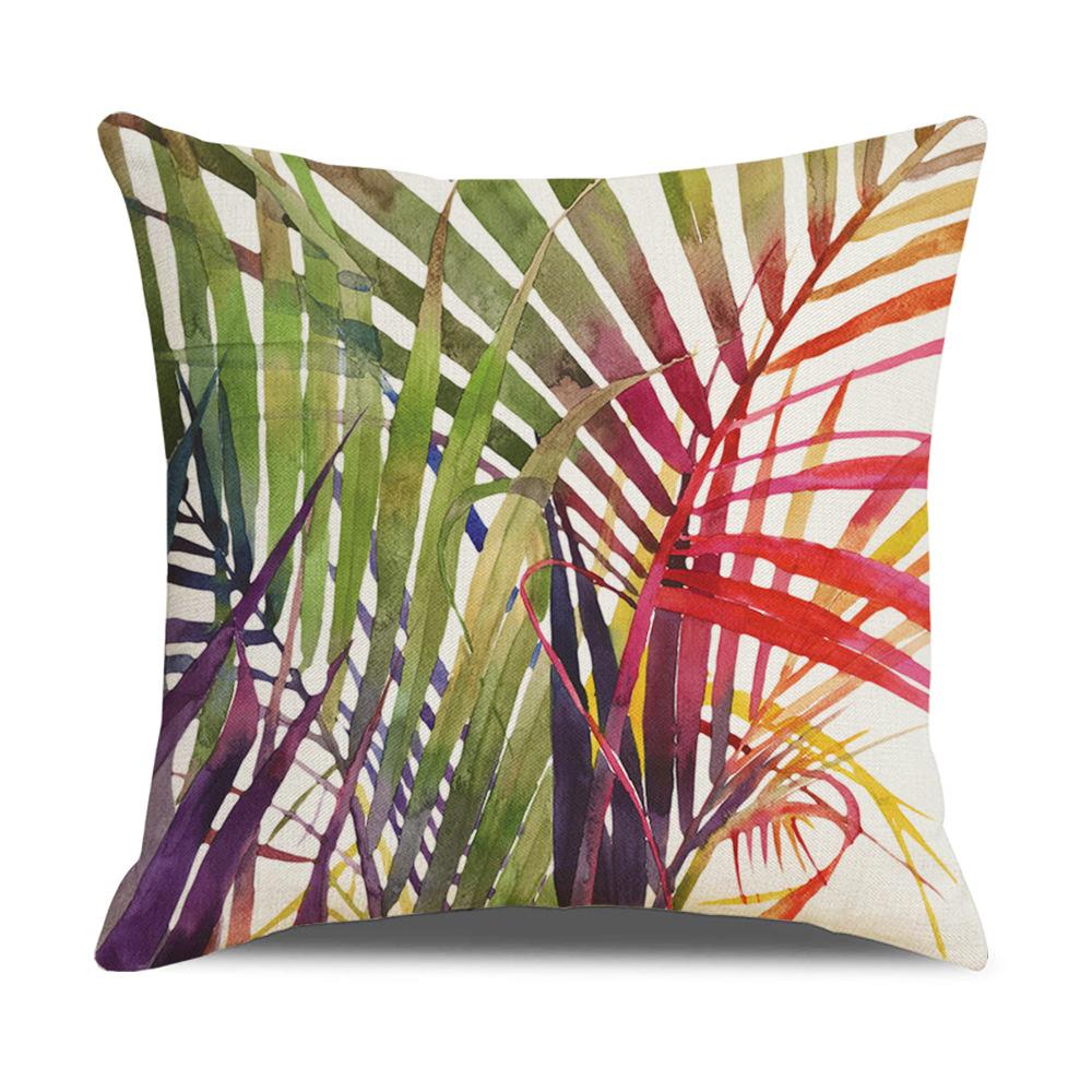 Ins Nordic Tropical Plant Pillow Cover New Home Furnishings Office Lumbar Cushion Pillow Cover
