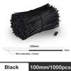 Black Plastic Coated Iron Wire White Cable Ties Iron Wire Cable Wrap Organizer