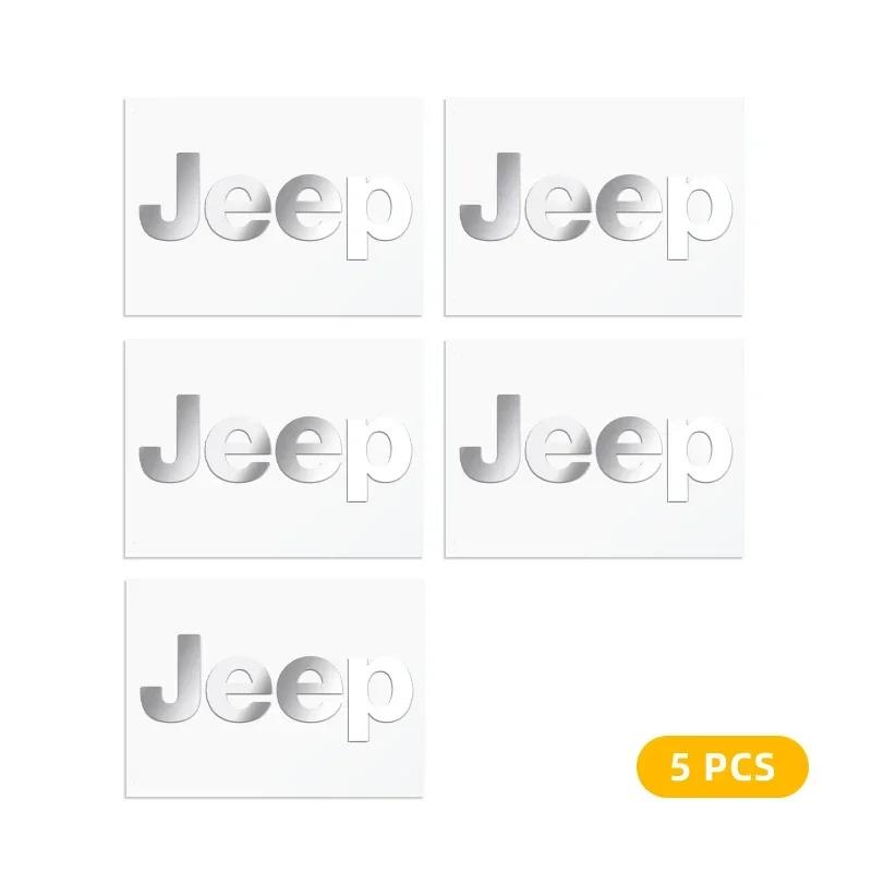 3D Metal Car Decoration Sticker Badge Decal Auto Accessories For Jeep Grand Cherokee Wrangler JK Gladiator Compass Renegade AKX1