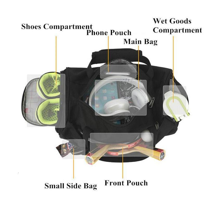 Men Gym Bags for Fitness Training Outdoor Travel Sport Bag Multifunction Dry Wet Separation Bags
