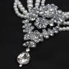Multi-layer Pearl & Crystal Gem Water Drop Pendant Necklace - Exaggerated Fashion for Women
