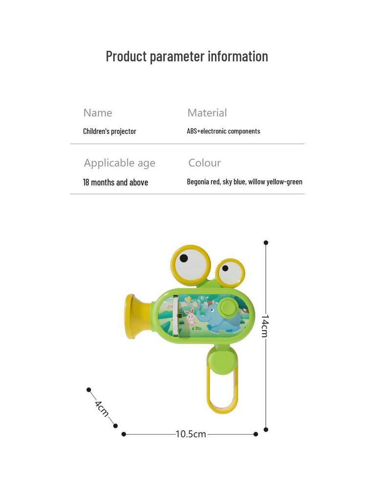 Kids' Educational Mini Projector Flashlight Toy