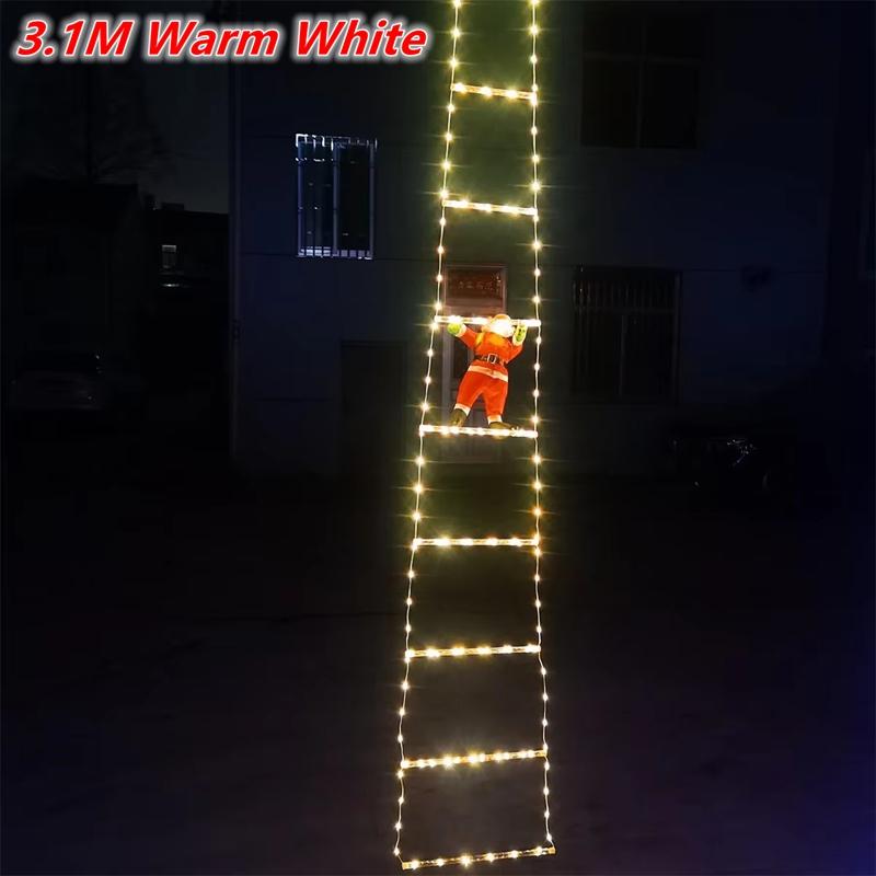 Christmas LED Santa Claus Climbing Ladder Light USB Plug 8 Flashing Modes Home Navidad Party Decoration Xmas Tree Wall Window