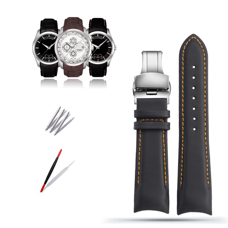 

Классический ремешок для часов из натуральной телячьей кожи 22/23/24 мм для часов Tissot T035627/617/407 Series с пряжкой-бабочкой 22mm