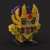 Baustein MOC Saint Seiya Krebs Kreativ Quadratkopf Serie Kleine Partikel DIY Montage Spielzeugmodell