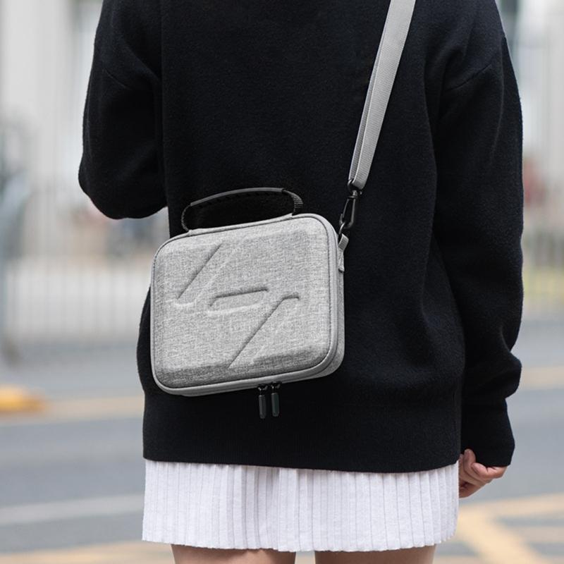 Storage Bag Portable Travel Carrying Case Anti-collision Protective Hand Bag for OM 7/OM 7P Handheld Stabiliser Gray