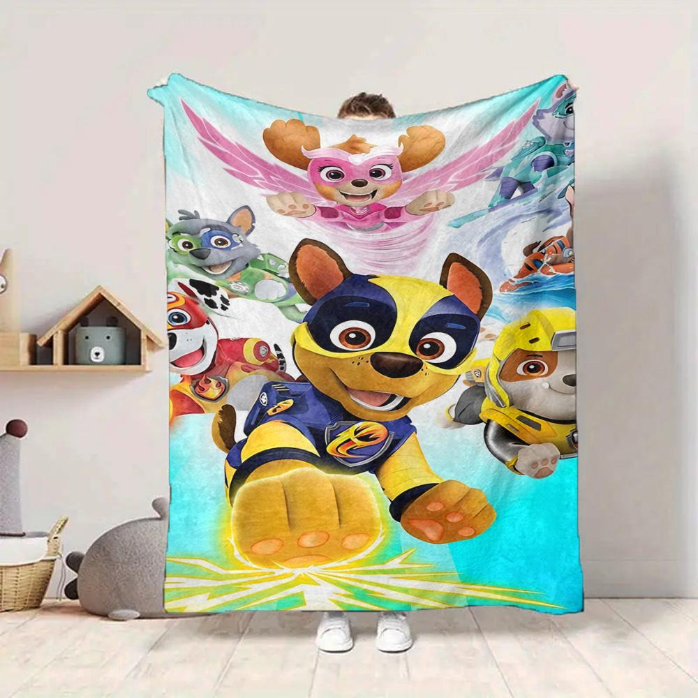 1Pc Christmas Chase Blanket Soft And Comfortable Casual Warm Camping Travel Christmas Halloween Gift M91762