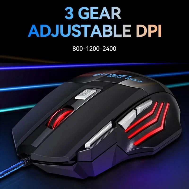 USB Wired Mouse RGB Backlit Ergonomic Game Mice 7D Esports Gaming Mouse Gamer Computer Mouse For PC Desktop Laptop