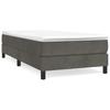 Box Spring Bed Frame Dark Grey 80 x 200 cm Velvet