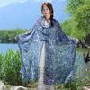 Sun Protection Ethnic Style Shawl Wraps Beach Scarf Vintage Sunscreen Shawl  Outdoor