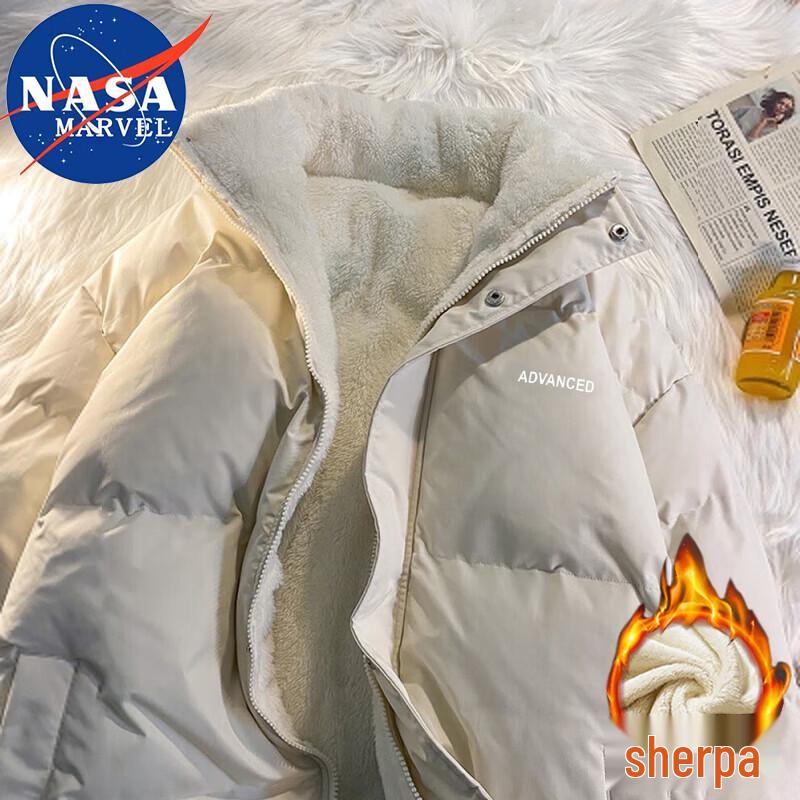NASA MARVEL Men's Thickened Fleece Lined Padded Jacket