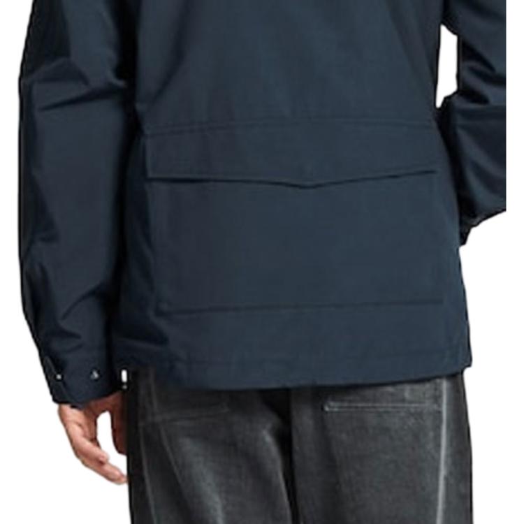 Uniqlo × JW Anderson Fleece Lined Detachable Hooded Single Breasted Jacket Men jackets Navy 422092-69
