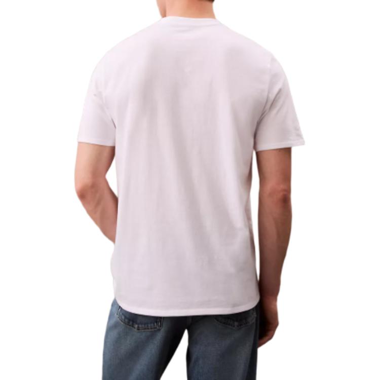 Calvin Klein Classic Crew Neck Logo Print T-Shirt Men Tops Bright-White 40JP940001-540