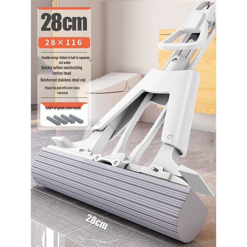 Large PVA Sponge Mop with Easy Squeeze and Water Absorbency