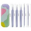 5 Pieces Blackhead Removal Kit 125° Hook Removal Kit Black Head Pore Remover for Nose Zit Removing Blemish