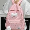 Schoolbag Schoolbag Primary School Girls Girl Heart Atmosphere Polka Dot Bow Versatile High Value Female Student Backpack Junior High School