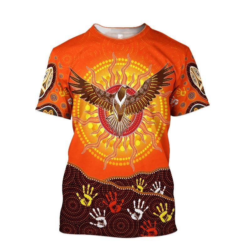 Summer Unisex t shirt 3D Printed Aboriginal Australia Kangaroo Turtle Lizard T-Shirt Street Trend Wild Unisex Tee shirt TTD06