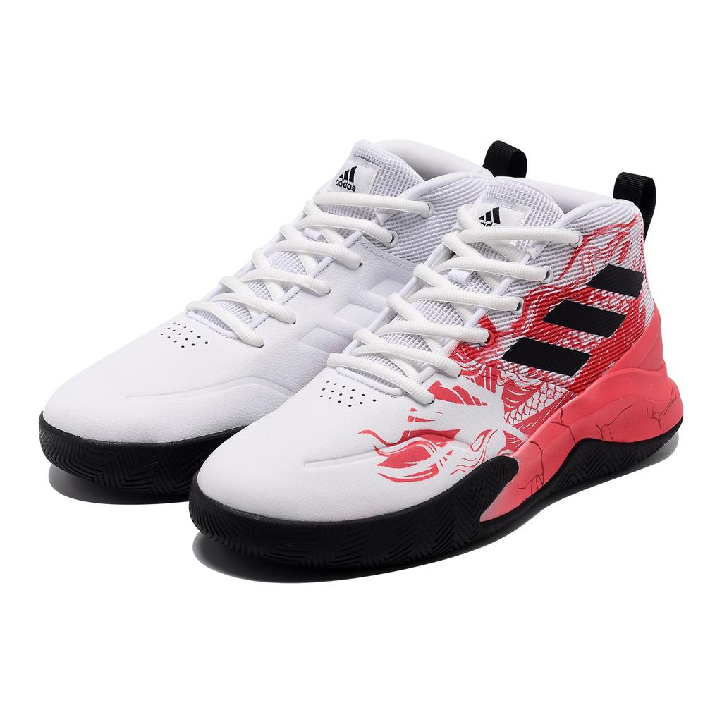 Adidas OwnTheGame Mesh, Synthetic Leather Slip Resistant Abrasion Resistant Mid top Performance Basketball Shoes Men's EE9631(Team242-)