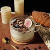 Todays Present 4pcs Vintage Glass Coffee Mugs Gifts for Women, Overnight Oats Containers With Bamboo  and Spoons, 15oz Clear Em