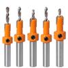 8mm Shank HSS Woodworking Countersink Router Bit Set Screw Extractor Remon Demolition for Wood Milling Cutter