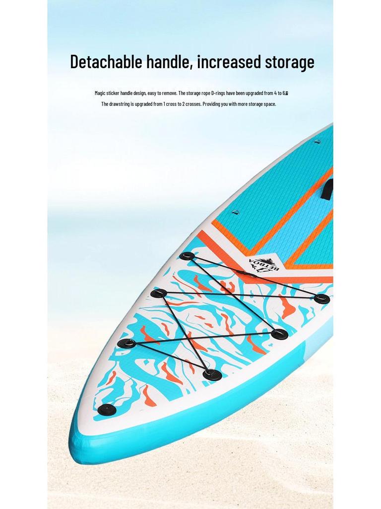 Foldable Inflatable Stand-Up Paddleboard for Surfing and Racing