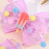 2Pcs New Popsicle Bow Hair Clips PVC Ribbon Hairpins For Girls School Barrette Summer Popular Kawaii Children Hair Accessories