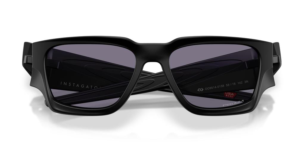 Oakley Sunglasses 0OO9514 PRIZM 58mm Instagator Matte Black Grey (Oakley) Men's