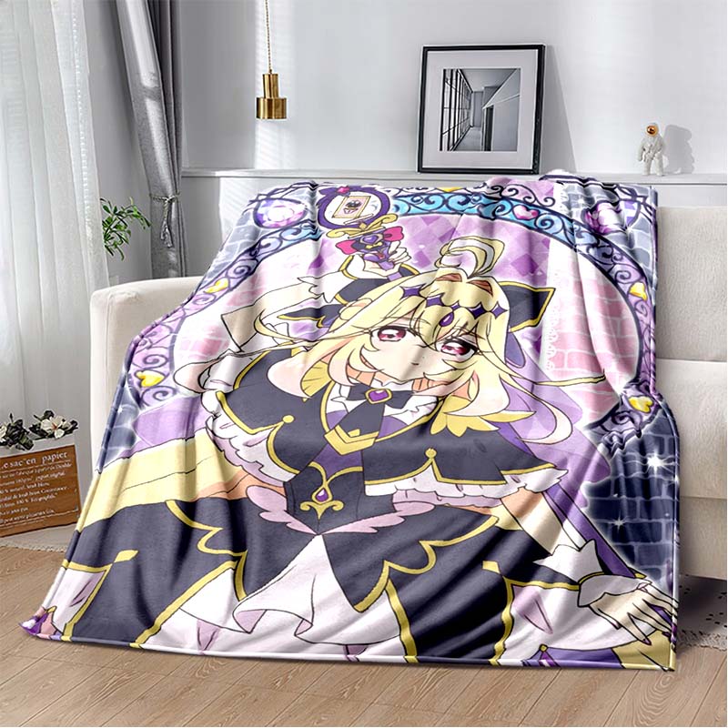 This 3D printed Pretty Cure soft plush blanket is made of flannel and is suitable for use in living rooms, bedrooms, beds, sofas
