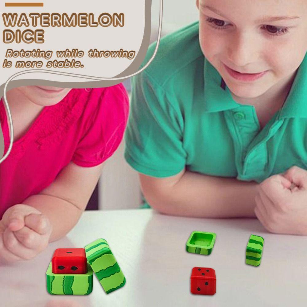 Cute Funny Number Watermelon Dice Square Bar Game Dice Creative Summer Breeze Dice Home Decoration