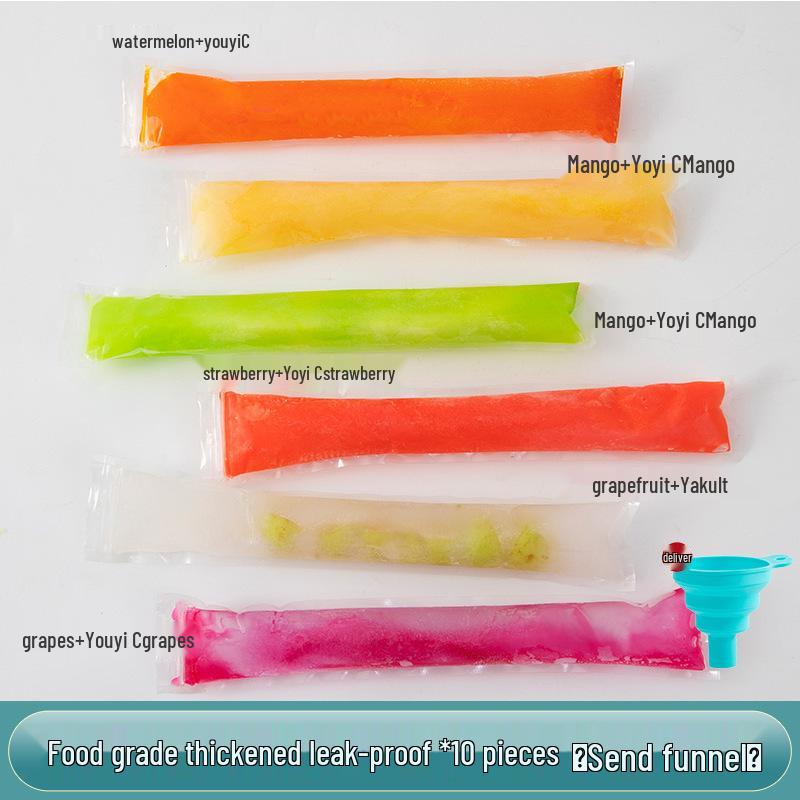 

Скидка для новичков 5 юаней: 50 одноразовых форм для эскимо пищевого качества - самозаклеивающиеся пакеты для домашних угощений.