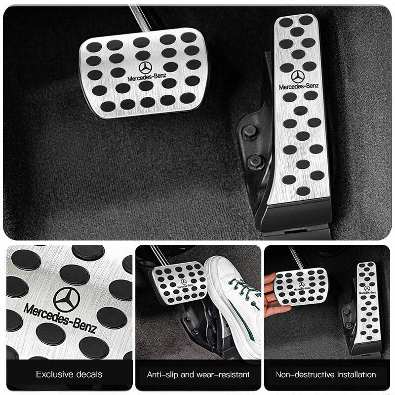 2025 Hot Car Gas Fuel Brake Foot Pedal Cover For Mercedes Benz AMG W206 W204 W205 W212 W464 W240 W211 GLE GLS GLC CLA GLA GLK W2