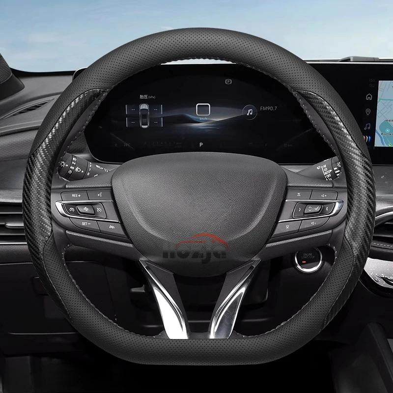 Leather Car Steering Wheel Cover for Opel Mokka X B Mokka-e Astra G H J K GTC Insignia A B Sport Tourer Vivaro A B C Accessories