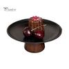 Simple Design Plate Stainless Steel Fruit for Kitchen Counter, Modern Pedestal Serving Smooth Edge Tray, Multi-use Dessert Platter Dining Table