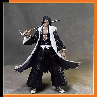 Měřítko 1/12 Pánské BLEACH Zaraki Kenpachi Oblečení Dvouvrstvá/Jednovrstvá Větruvka Plášť Pasuje na 6" Tělo Akční Figurky Model Hračky