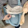Japanese Cloud Bubble Flower Canvas Shoulder Bag for Female Students